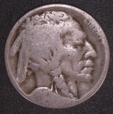 1927-D Indian Head Buffalo 5c Nickel Circulated Condition Denver Mint picture