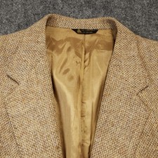 Harris Tweed Kuppenheimer Vintage Blazer Mens 46L Wool Two Button Single Vented picture