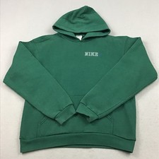 Vintage Nike Hoodie Men Extra Large Green Spellout Pullover Sweatshirt 90s USA picture