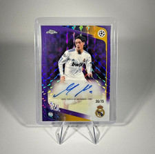 2025-26 Topps Chrome UEFA Club Competitions Mesut Ozil Purple /75 Legend Auto picture