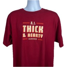 Whataburger A-1 Thick & Hearty Burger Men’s XL T-Shirt Official Employee Shirt picture