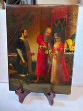 Antique Russian Lacquer Painting 19 ct picture