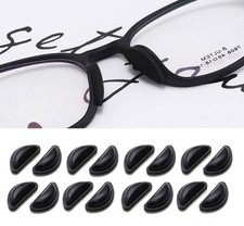 8 Pairs Soft Nose Pad Stick On Silicon Anti Slip Eyeglass Sunglasses Glass Black picture