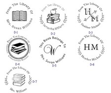 Custom Hand Held Library Embosser-From The Library of - Book - Monogram Embosser picture