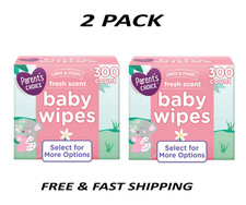 (2 Pack) Parent's Choice Fresh Scent Baby Wipes 300 Count Soft & Gentle. picture