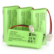 4x Battery Pack For Vtech Bt183342/bt283342 ,At&t Cordless Phones 1000mAh  2.4v picture