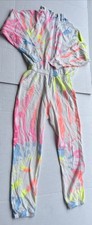 Lezat Restore Soft Terry Jumpsuit - Neon Tie Dye Size M picture