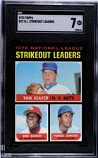 1971 Topps #72 N.L. Strikeout Leaders SGC 7 Tom Seaver Bob Gibson Fergie Jenkins picture