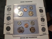2026 COINS LATEST QUARTERS WITH 2025 CENT P +D IN ATTRACTIVE HOLDERS 16 PCS. picture