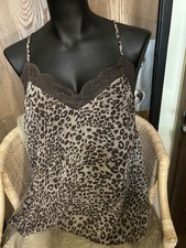NWT Mystree Brown Black Animal Print Tank Size Large picture