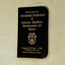 Vintage 1955 Teamsters Union Due Book Local 420 Los Angeles AFL Labor History picture