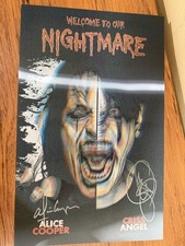 Criss Angel Alice Cooper Welcome to Our Nightmare Lenticular Poster SIGNED RARE picture