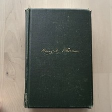 Henry D. Thoreau Autumn Journal, Edited Blake, Houghton Mifflin 1892 HC ExLib picture