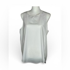 Athleta women’s sleeveless white top size large athleisure workout wear casual picture
