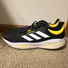adidas Solar Control Men’s Running Shoes Low Top Lace-Up Black White Yellow picture