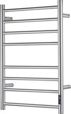 Heated Towel Warmer Rack Stainless Steel Timer Brushed 8 Bar Bath picture