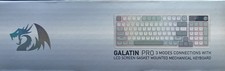 Redragon Wireless Mechanical Keyboard, 3 Mode Gasket Mounted RGB White Grey picture
