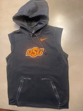 Nike Dri-Fit Therma Oklahoma State Cutoff Hoodie Team Issued MEDIUM picture