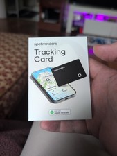 New  Spotminders Tracking Card Works With Apple Find My -Black picture