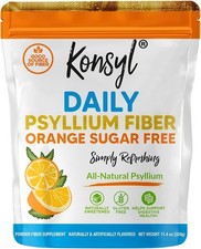 Konsyl Daily 2 packs Psyllium Fiber Orange Sugar Free Exp 08/24 NEW SEALED picture