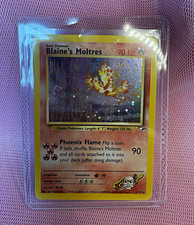 Pokemon TCG Gym Heroes Blaine's Moltres 001/132 Holo Rare Unlimited EXCELLENT picture