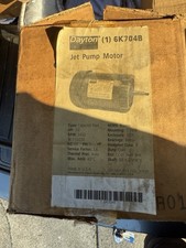 DAYTON 6K704B Jet Pump Motor 1/2 HP 3450 RPM 115/230V 56J ODP C FACE NEW NOS picture