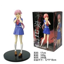 17CM Yuno Gasai Future Diary Anime Figure PVC Collectible Statue Display Model picture