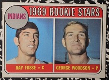 1969 Topps #244 Indians' Rookie Stars Fosse / Woodson Free USA Shipping picture