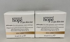 2X PHILOSOPHY RENEWED HOPE IN JAR SKIN TINT TINTED MOISTURIZER 4.5 NUDE 1 OZ picture