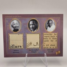 Super Products Inc. 2025 Pieces of the Past Authentic Triple Relic #216 Mandela picture