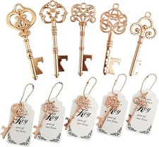 50 PCS Wedding Favors Key Bottle Openers,Bridal Shower Party Favors with Thank Y picture
