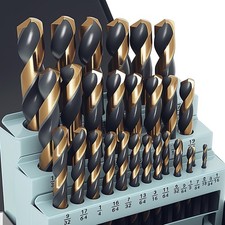 BeHappy 29-Piece Cobalt Drill Bit Set 1/16