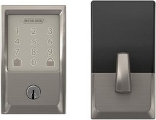 *1-Set* SCHLAGE Encode Smart Wi-Fi Deadbolt Century Satin Nickle BE489WB CEN 619 picture
