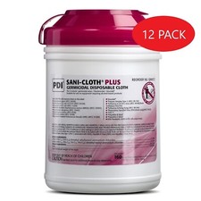 12 Pack Sani-Cloth Plus Germicidal Surface Disinfectant Wipes 160 Wipes per Pack picture