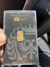Germania Mint Lady Germania Minted 1/200 oz Gold Bar in Assay Card picture