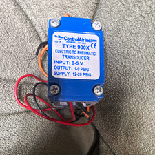 ControlAir Inc. Type 900X Electric-to-Pneumatic Transducer 0-5V DC 1-9 PSIG picture