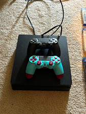 Sony PlayStation 4 Slim 500GB Black Home Console HDMI w/ 2 Controllers PS4 picture