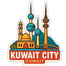 Kuwait City Kuwait Sticker Decal Vinyl Die-Cut City Skyline Landmark Design picture