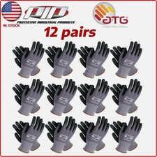 MaxiFlex PIP 34-874/L Foam Nitrile Grip Coated Work Gloves 12 Pieces Pack picture