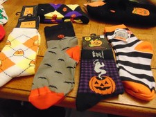 Vtg New Old Stock Halloween Socks MINT picture