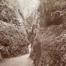 Drachenschlucht Eisenach Stereoview R. Hoefel Thuringia Germany Gorge picture