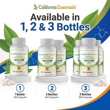 Organic Ashwagandha 1300mg BioPerine 1-3 Pack 120 Capsules Each picture