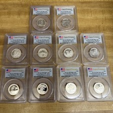 2013-S and 2016 LIMITED EDITION SILVER Quarter SET PCGS PR70 First strike Label picture
