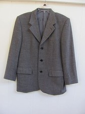 Marcellotino Made in Italy Jacket/Blazer -Wool Blend-Gray- Size EU 48R /US 38R picture