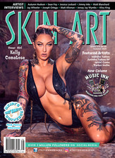 SKIN ART Magazine  October 2020 Issue 175 KELLY COMATOSE Cover picture