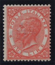 Kingdom 1863 London 2 Lire M.N.H. Cert. Diena picture