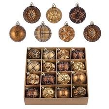 Valery Madelyn Fall Ornaments for Christmas Trees, 16ct Bronze Copper Brown Gold picture