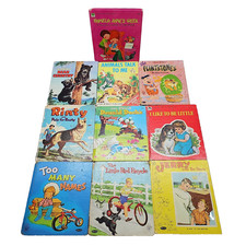 Whitman Rand McNally Vintage Tell-a-Tale Elf Childrens Book Lot of 10 Kids picture