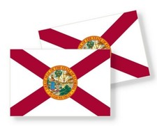 Florida State Flag - Set of 4 Vinyl Sticker / Adhesive Decals Various Sizes picture