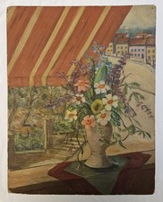 Birger Birger-Ericson Swedish Oil Floral Still Life Niagara Signed picture